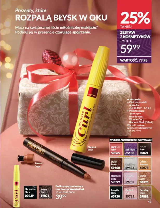 AVON - gazetka promocyjna Katalog listopad 2024 od czwartku 31.10 do soboty 30.11 - strona 43
