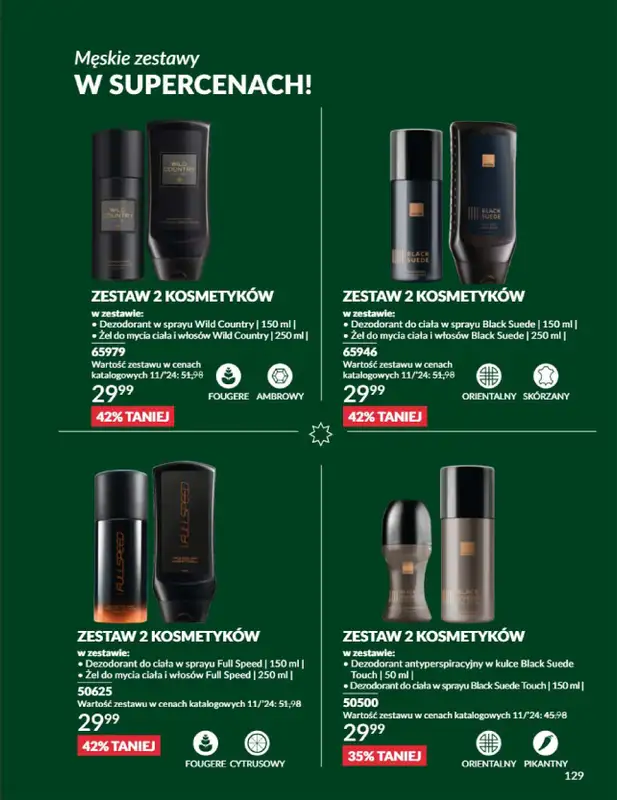 AVON - gazetka promocyjna Katalog listopad 2024 od czwartku 31.10 do soboty 30.11 - strona 129