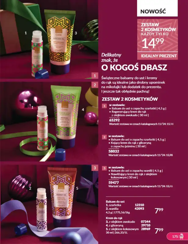 AVON - gazetka promocyjna Katalog listopad 2024 od czwartku 31.10 do soboty 30.11 - strona 175