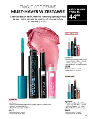 AVON - gazetka promocyjna Katalog listopad 2024 od czwartku 31.10 do soboty 30.11 - strona 59 AVON - gazetka promocyjna Katalog listopad 2024 od czwartku 31.10 do soboty 30.11 - strona 59