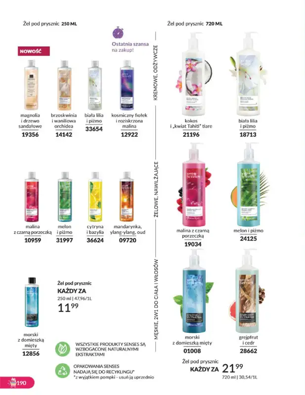 AVON - gazetka promocyjna Katalog listopad 2024 od czwartku 31.10 do soboty 30.11 - strona 190