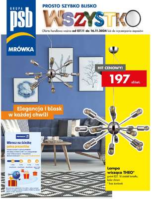 PSB Mrówka - gazetka promocyjna Gazetka od czwartku 07.11 do soboty 16.11