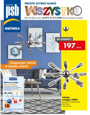 PSB Mrówka - gazetka promocyjna Gazetka od czwartku 07.11 do soboty 16.11
