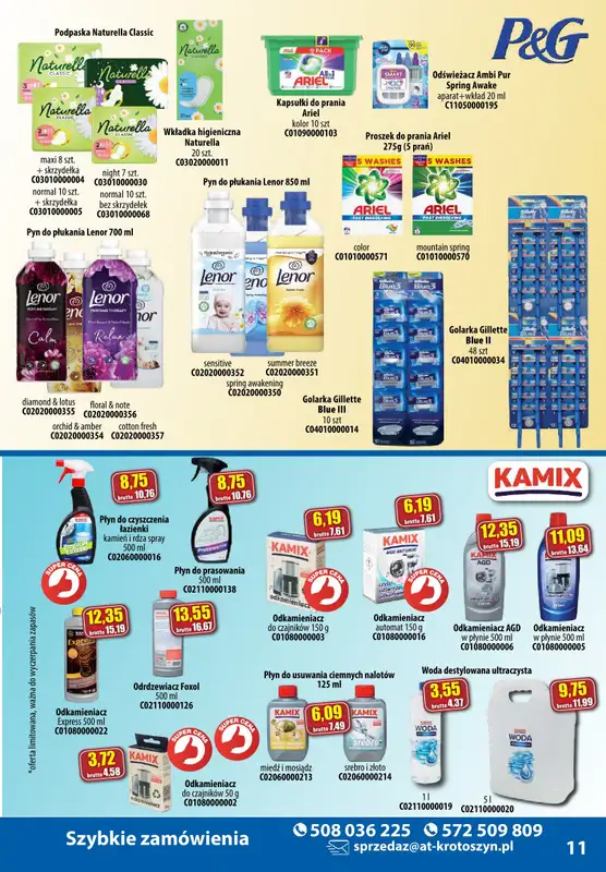 A-T - gazetka promocyjna Produkty chemiczne od wtorku 05.11 do soboty 30.11 - strona 11