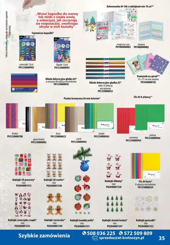 A-T - gazetka promocyjna Produkty chemiczne od wtorku 05.11 do soboty 30.11 - strona 35