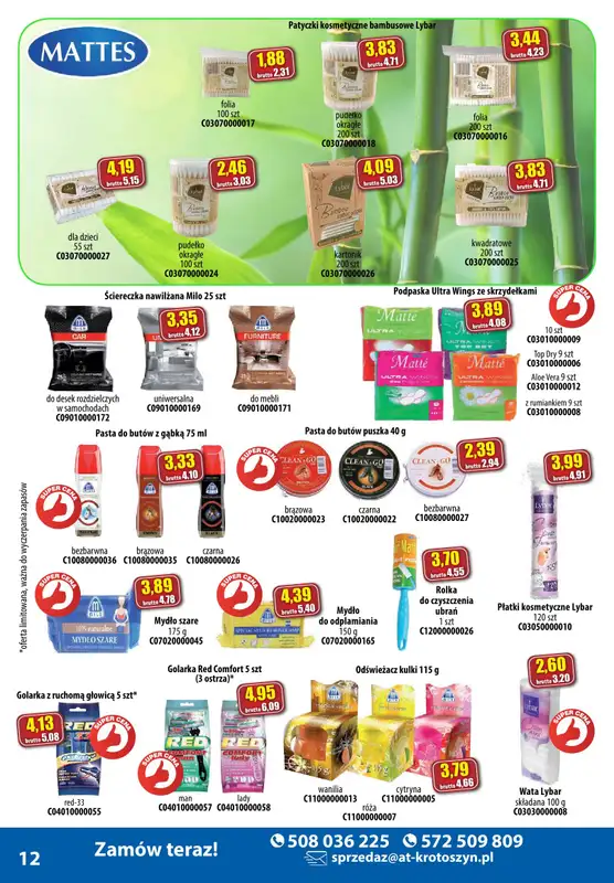 A-T - gazetka promocyjna Produkty chemiczne od wtorku 05.11 do soboty 30.11 - strona 12