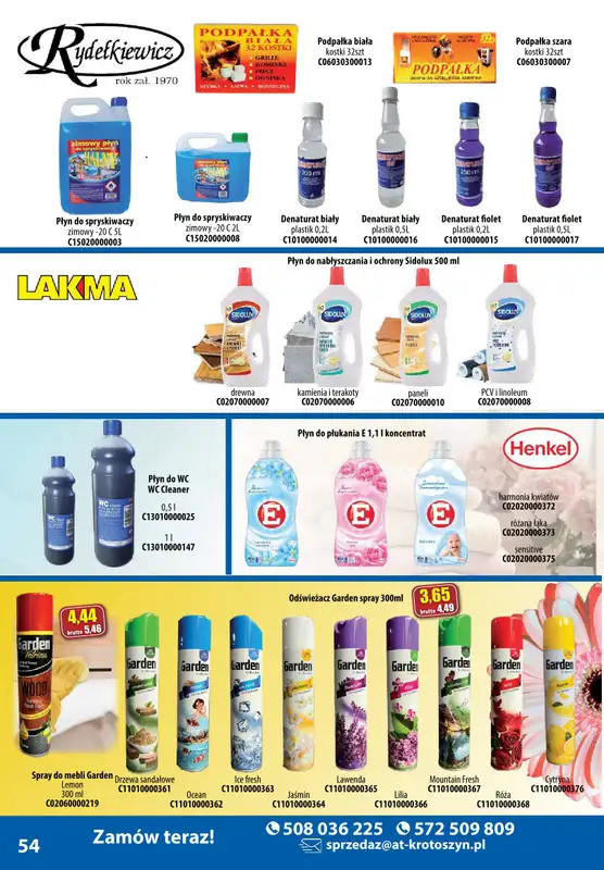 A-T - gazetka promocyjna Produkty chemiczne od wtorku 05.11 do soboty 30.11 - strona 54