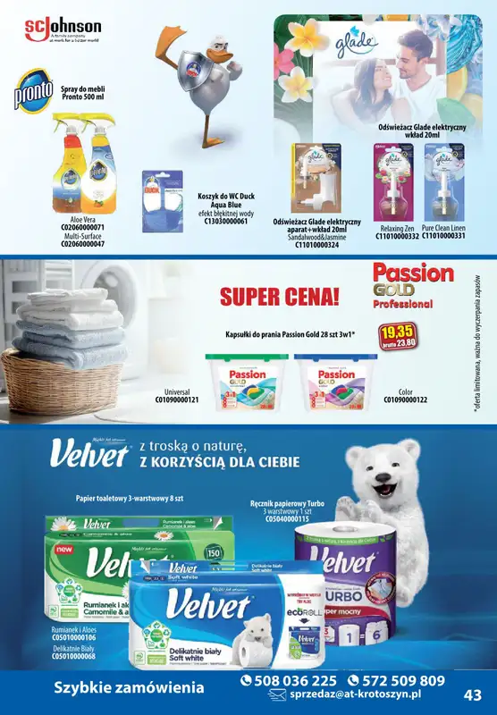 A-T - gazetka promocyjna Produkty chemiczne od wtorku 05.11 do soboty 30.11 - strona 43