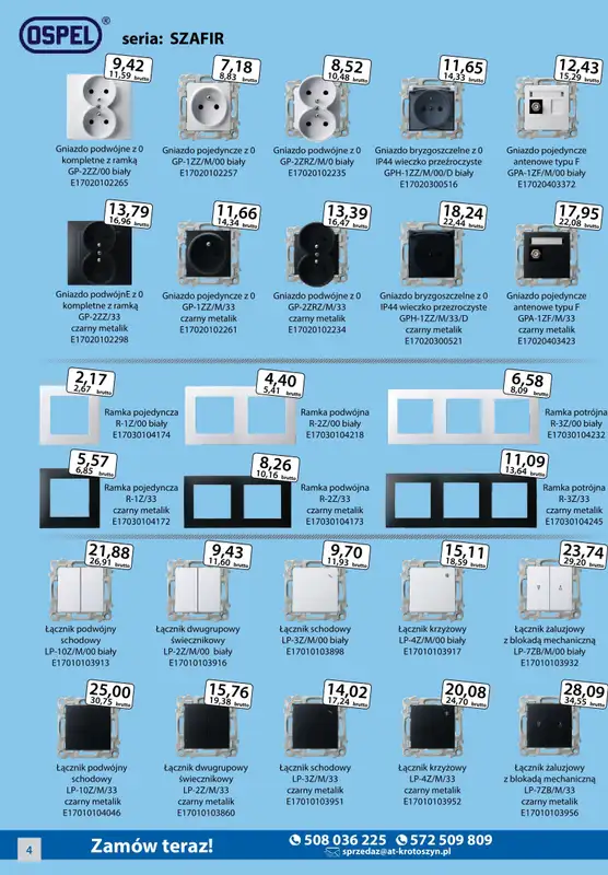 A-T - gazetka promocyjna Oświetlenie i elektryka od wtorku 05.11 do czwartku 14.11 - strona 4