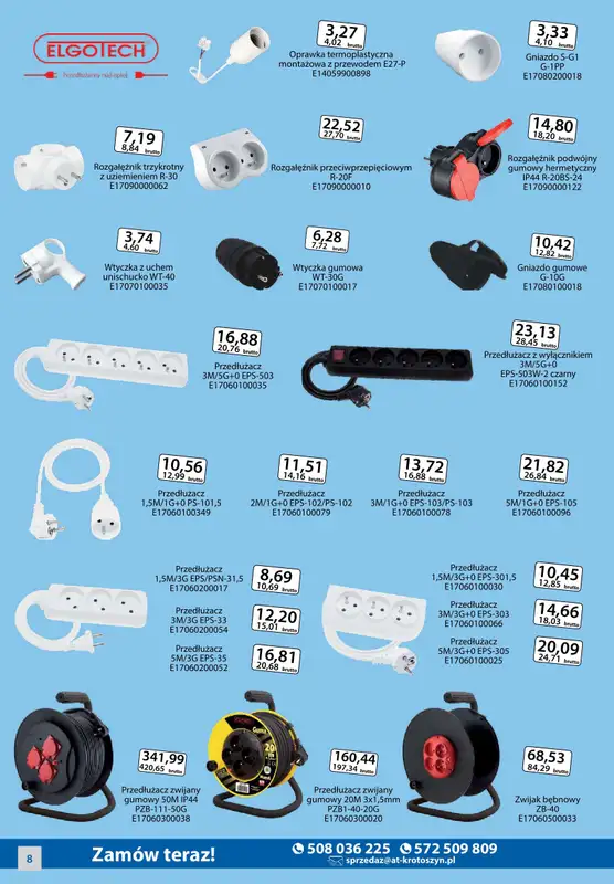 A-T - gazetka promocyjna Oświetlenie i elektryka od wtorku 05.11 do czwartku 14.11 - strona 8