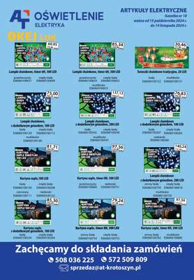 A-T - gazetka promocyjna Oświetlenie i elektryka od wtorku 05.11 do czwartku 14.11