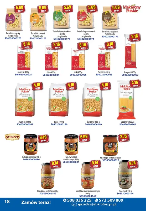 A-T - gazetka promocyjna Produkty spożywcze od wtorku 05.11 do czwartku 14.11 - strona 18