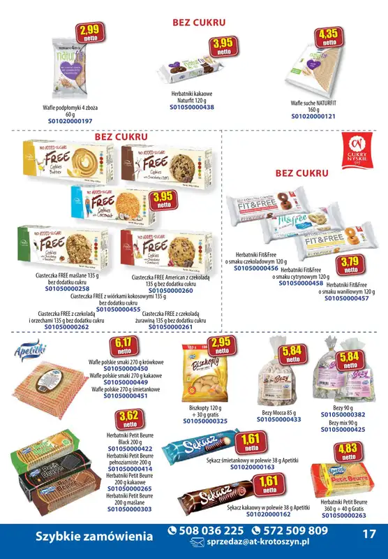 A-T - gazetka promocyjna Produkty spożywcze od wtorku 05.11 do czwartku 14.11 - strona 17