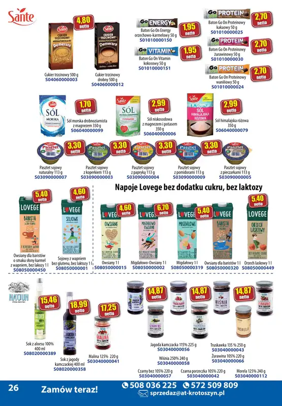 A-T - gazetka promocyjna Produkty spożywcze od wtorku 05.11 do czwartku 14.11 - strona 26