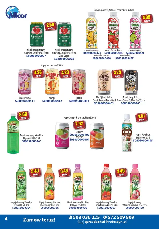 A-T - gazetka promocyjna Produkty spożywcze od wtorku 05.11 do czwartku 14.11 - strona 4