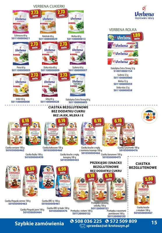 A-T - gazetka promocyjna Produkty spożywcze od wtorku 05.11 do czwartku 14.11 - strona 15