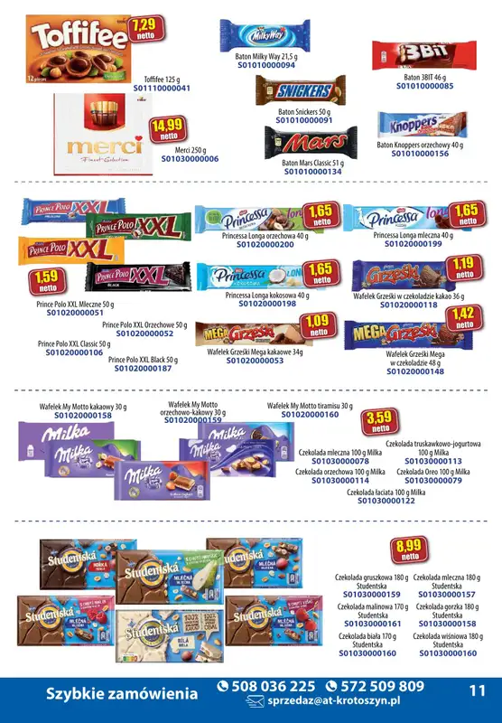 A-T - gazetka promocyjna Produkty spożywcze od wtorku 05.11 do czwartku 14.11 - strona 11