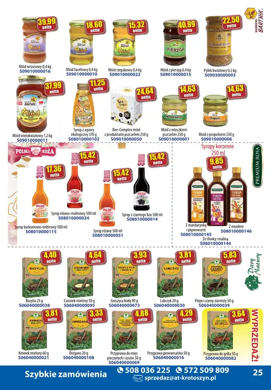 A-T - gazetka promocyjna Produkty spożywcze od wtorku 05.11 do czwartku 14.11 - strona 25