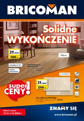 Bricoman - gazetka promocyjna Gazetka od wtorku 12.11 do niedzieli 01.12