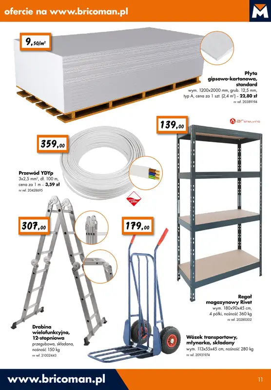 Bricoman - gazetka promocyjna Gazetka od wtorku 12.11 do niedzieli 01.12 - strona 11
