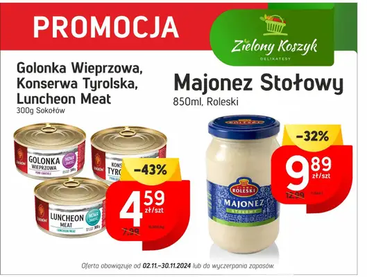 Zielony Koszyk - gazetka promocyjna Promocje od czwartku 14.11 do soboty 30.11 - strona 6 Zielony Koszyk - gazetka promocyjna Promocje od czwartku 14.11 do soboty 30.11 - strona 6