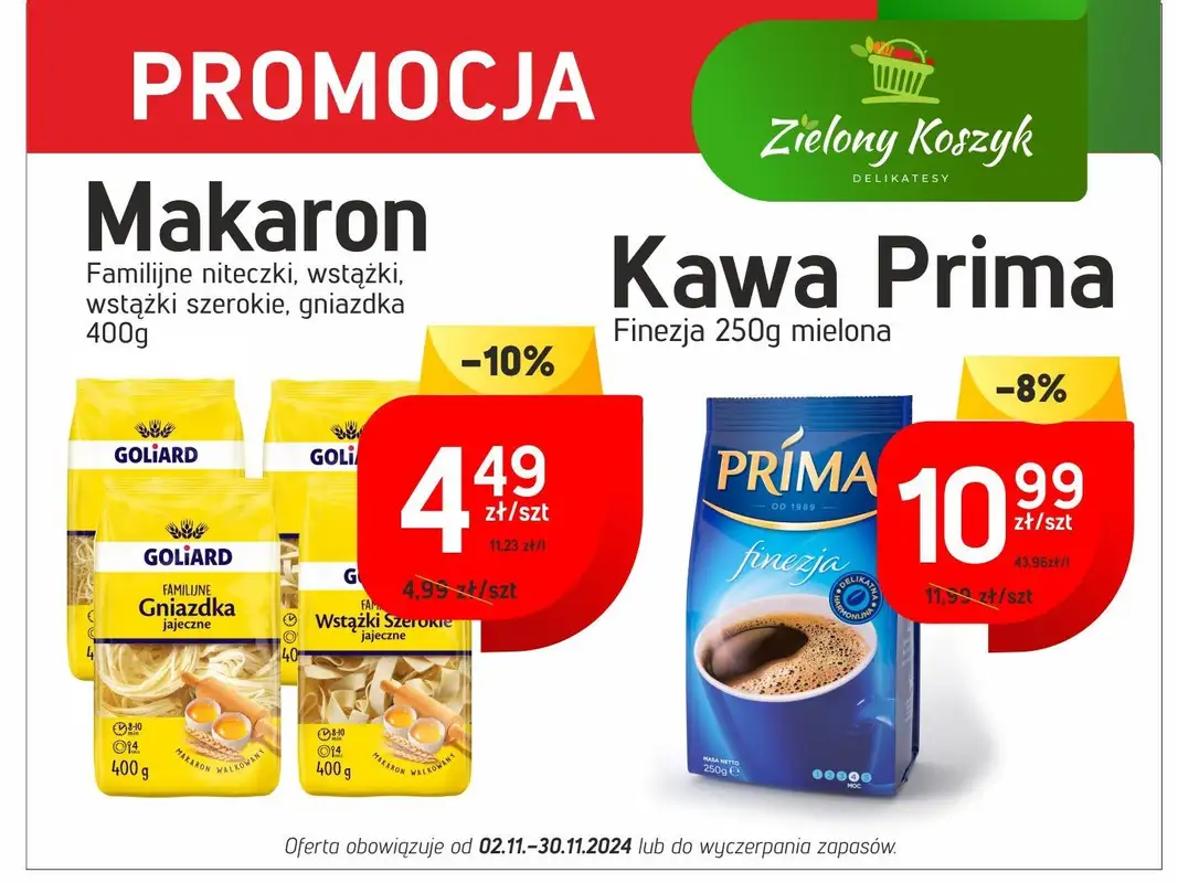Zielony Koszyk - gazetka promocyjna Promocje od czwartku 14.11 do soboty 30.11 - strona 9