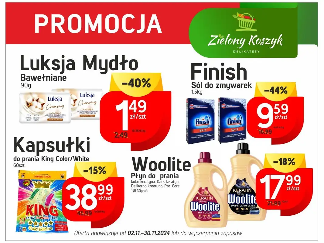 Zielony Koszyk - gazetka promocyjna Promocje od czwartku 14.11 do soboty 30.11 - strona 2