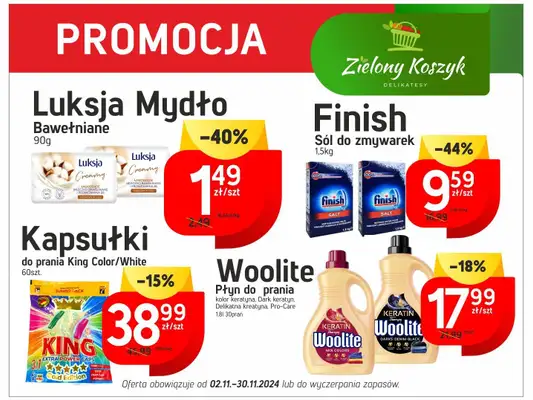 Zielony Koszyk - gazetka promocyjna Promocje od czwartku 14.11 do soboty 30.11 - strona 2 Zielony Koszyk - gazetka promocyjna Promocje od czwartku 14.11 do soboty 30.11 - strona 2