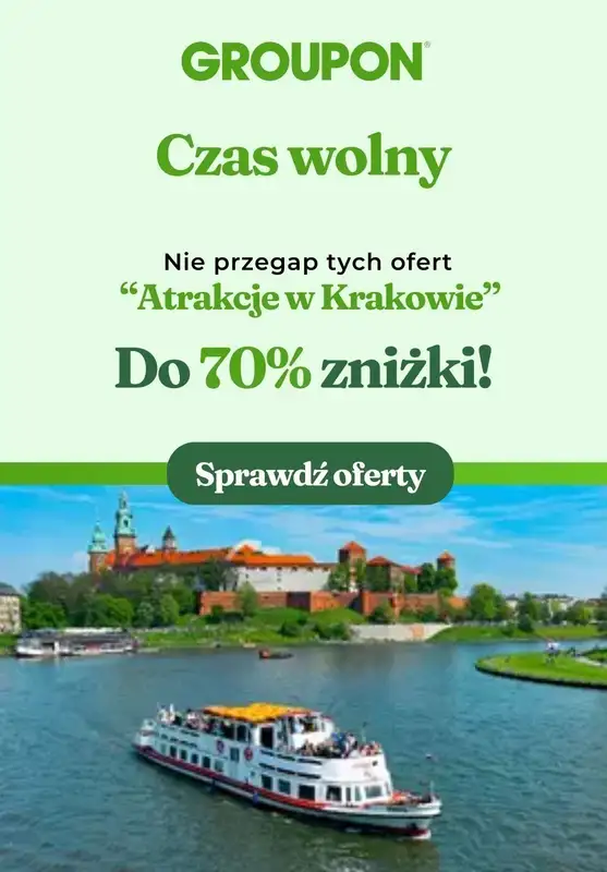 Groupon - gazetka promocyjna Sprawdź najlepsze oferty w Krakowie! od czwartku 21.11 do środy 01.01 - strona 3