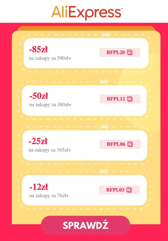 AliExpress - gazetka promocyjna Do -80% Black Friday KUPONY od piątku 22.11 do wtorku 03.12 - strona 3
