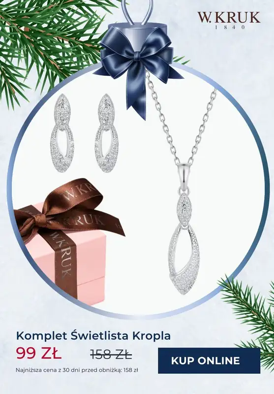 W.KRUK - gazetka promocyjna Komplety biżuterii na PROMOCJI już od 99,99 zł od piątku 22.11 do poniedziałku 02.12 - strona 5