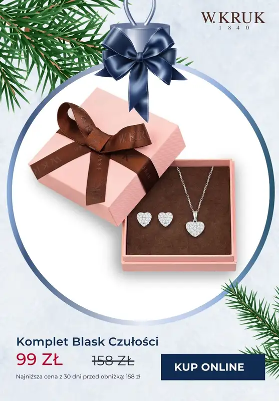 W.KRUK - gazetka promocyjna Komplety biżuterii na PROMOCJI już od 99,99 zł od piątku 22.11 do poniedziałku 02.12 - strona 9