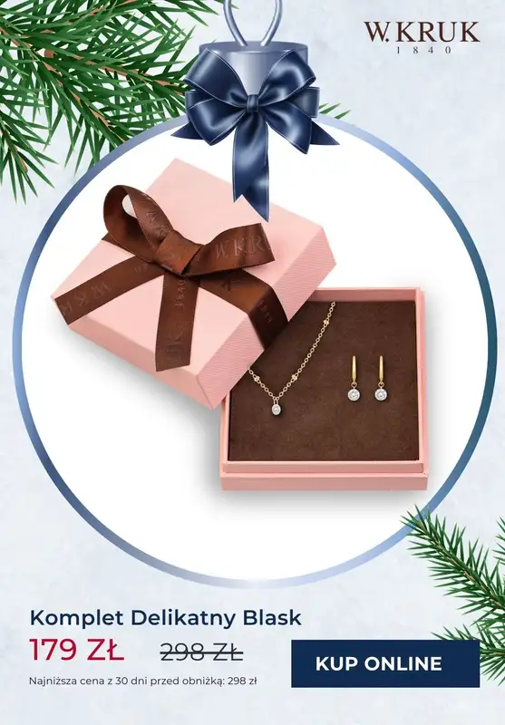 W.KRUK - gazetka promocyjna Komplety biżuterii na PROMOCJI już od 99,99 zł od piątku 22.11 do poniedziałku 02.12 - strona 3