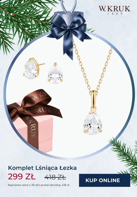 W.KRUK - gazetka promocyjna Komplety biżuterii na PROMOCJI już od 99,99 zł od piątku 22.11 do poniedziałku 02.12 - strona 6