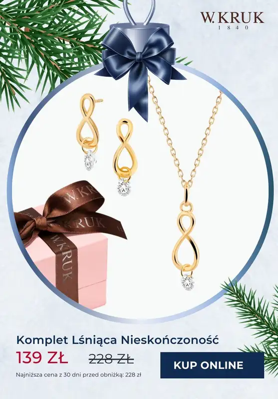 W.KRUK - gazetka promocyjna Komplety biżuterii na PROMOCJI już od 99,99 zł od piątku 22.11 do poniedziałku 02.12 - strona 4