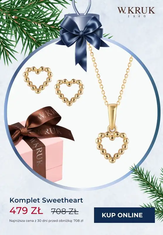 W.KRUK - gazetka promocyjna Komplety biżuterii na PROMOCJI już od 99,99 zł od piątku 22.11 do poniedziałku 02.12 - strona 7
