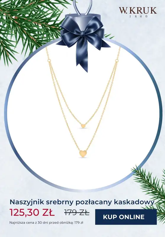 W.KRUK - gazetka promocyjna -30% na wybraną biżuterię TYLKO ONLINE Black Week od piątku 22.11 do poniedziałku 02.12 - strona 7