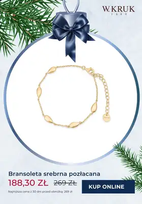 W.KRUK - gazetka promocyjna -30% na wybraną biżuterię TYLKO ONLINE Black Week od piątku 22.11 do poniedziałku 02.12 - strona 8