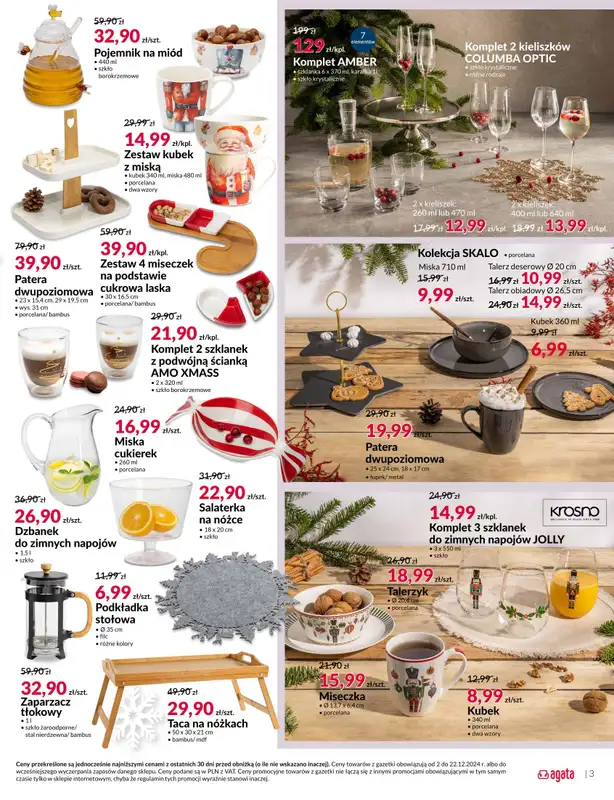 Salony Agata - gazetka promocyjna Gazetka od poniedziałku 02.12 do niedzieli 22.12 - strona 3