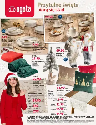 Salony Agata - gazetka promocyjna Gazetka od poniedziałku 02.12 do niedzieli 22.12 Salony Agata - gazetka promocyjna Gazetka od poniedziałku 02.12 do niedzieli 22.12