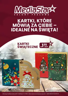 Media Star - gazetka promocyjna Gazetka od niedzieli 01.12 do wtorku 31.12