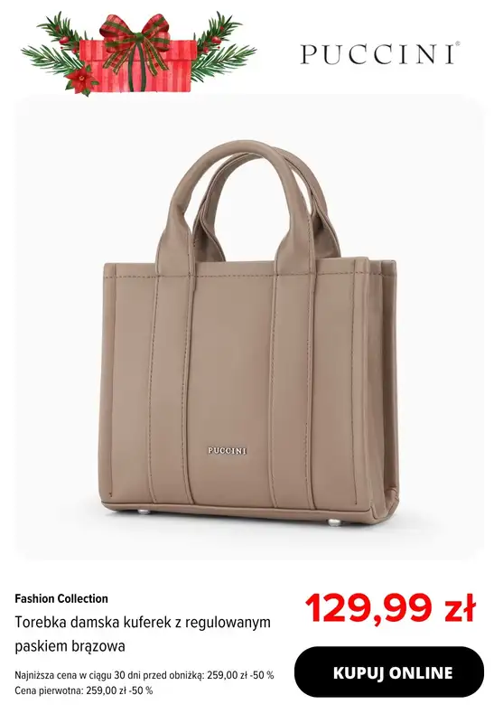 Puccini - gazetka promocyjna Damskie torebki do -60%! od piątku 29.11 do niedzieli 01.12 - strona 11