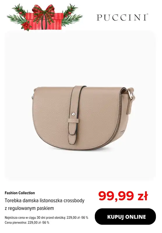 Puccini - gazetka promocyjna Damskie torebki do -60%! od piątku 29.11 do niedzieli 01.12 - strona 10