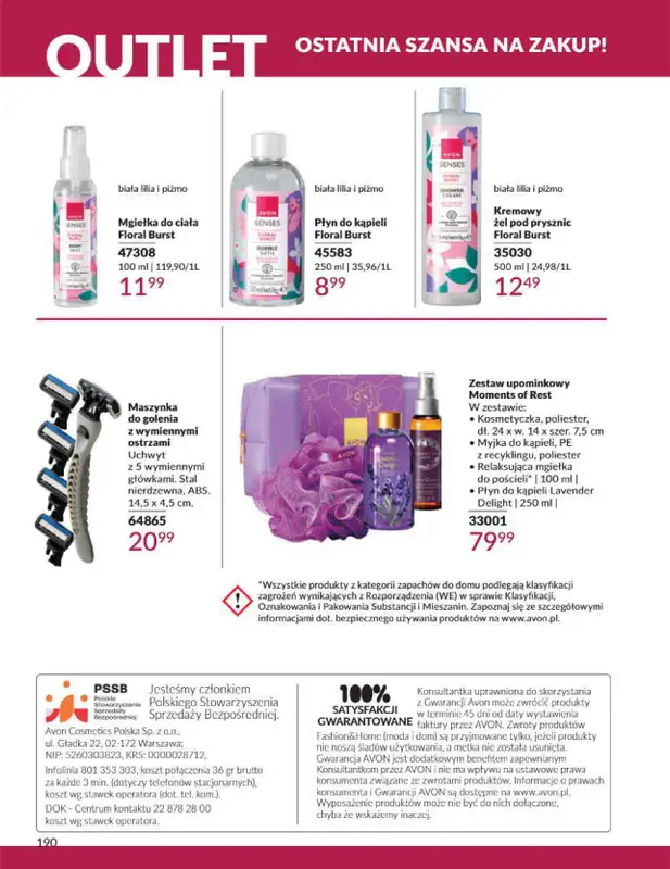 AVON - gazetka promocyjna Katalog grudzień 2024 od soboty 30.11 do wtorku 31.12 - strona 190