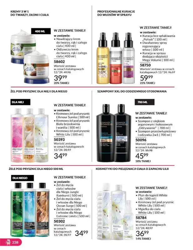 AVON - gazetka promocyjna Katalog grudzień 2024 od soboty 30.11 do wtorku 31.12 - strona 238