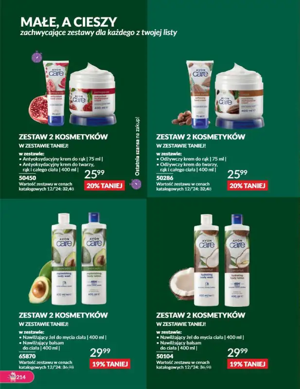 AVON - gazetka promocyjna Katalog grudzień 2024 od soboty 30.11 do wtorku 31.12 - strona 214