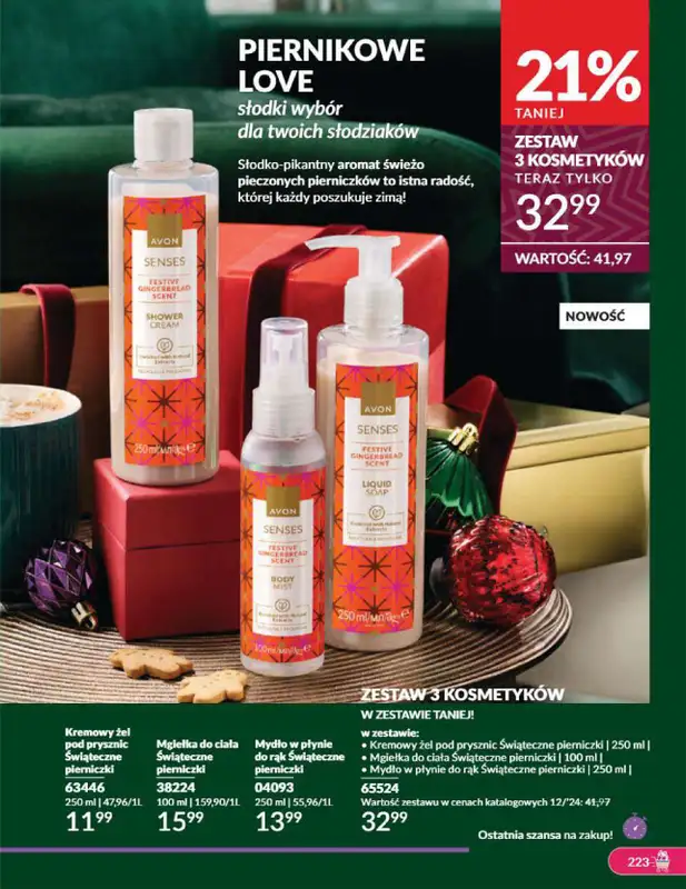 AVON - gazetka promocyjna Katalog grudzień 2024 od soboty 30.11 do wtorku 31.12 - strona 223