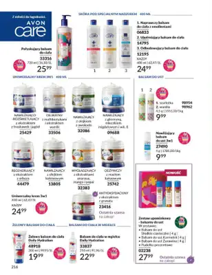 AVON - gazetka promocyjna Katalog grudzień 2024 od soboty 30.11 do wtorku 31.12 - strona 216