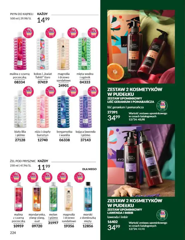 AVON - gazetka promocyjna Katalog grudzień 2024 od soboty 30.11 do wtorku 31.12 - strona 224