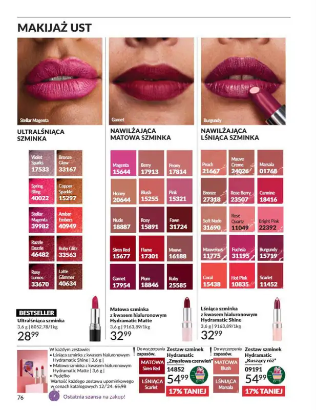 AVON - gazetka promocyjna Katalog grudzień 2024 od soboty 30.11 do wtorku 31.12 - strona 76